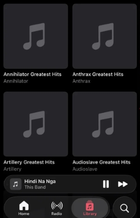 apple music album artwork not showing