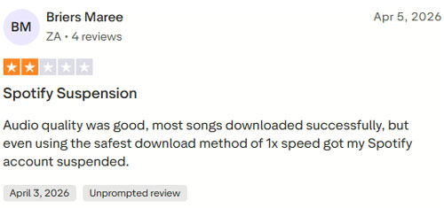 audifab spotify music converter negative reviews on trustpilot