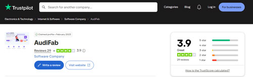 audifab spotify music converter reviews on trustpilot