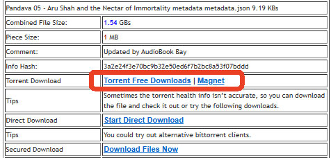 torrent download audiobooks from audiobook bay