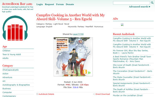visit audiobook bay website