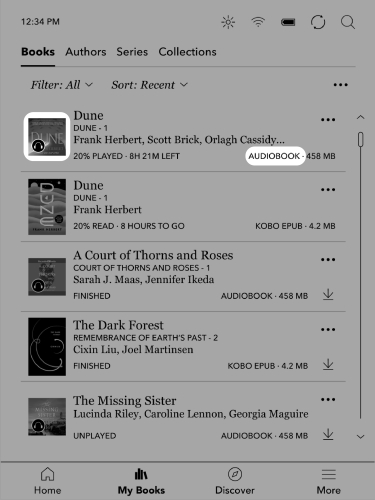 play audible audiobooks on kobo ereader