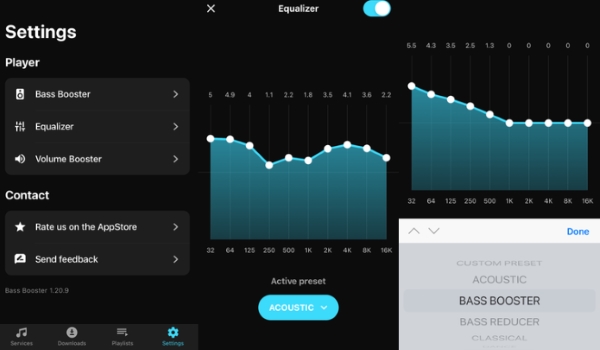 bass booster equalizer for soundcloud