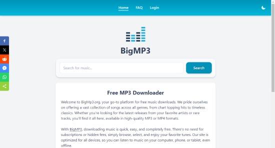 bigmp3 user interface