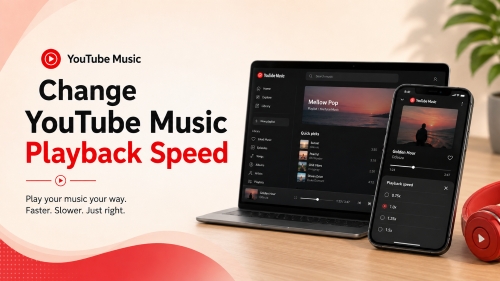 how to change youtube music playback speed