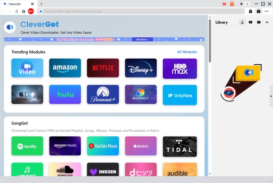 cleverget netflix video downloader main interface