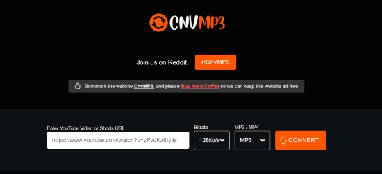 cnvmp3 youtube downloader