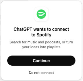 connect spotify to chatgpt