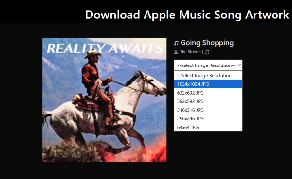 download artwork from apple music via aapl music artwork downloader