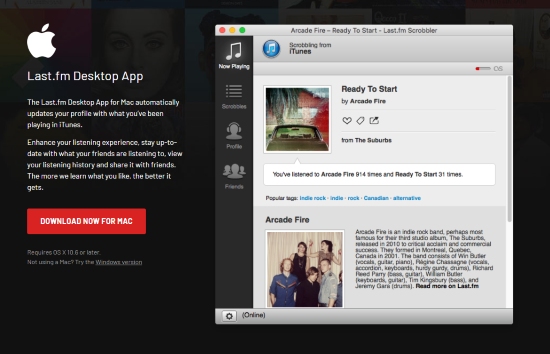 download last fm scrobbler on mac