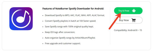 download noteburner spotify converter for android apk