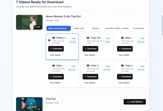download playlist from youtube or youtube music via youtube multi downloader