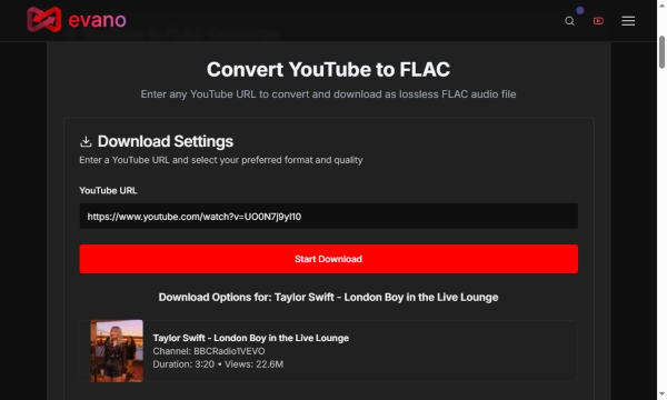 free online youtube to flac converter evano