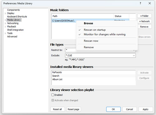 add soundcloud tracks to foobar2000 via media library