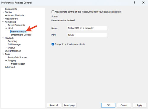 connect tidal to foobar2000 via upnp