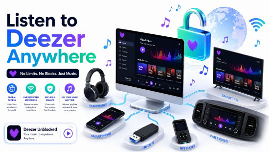 how to get deezer unblocked anywhere