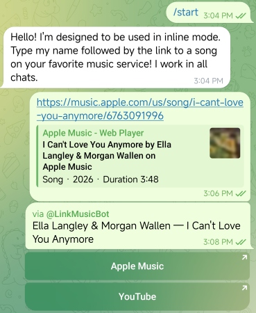 telegram link music bot