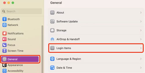 stop tidal opens at startup via login items on macos newer versions
