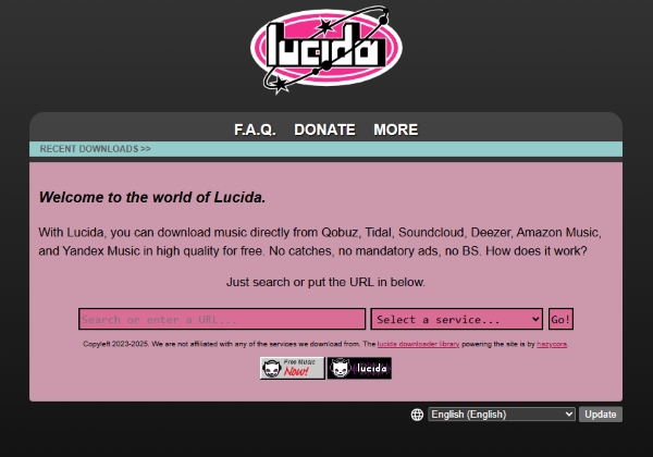 lucida deezer downloader online tool