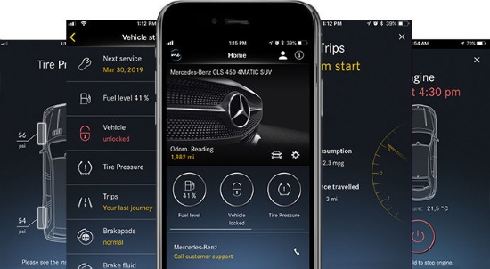 mercedes me connect app