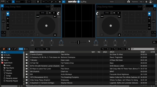get and mix apple music on serato dj pro