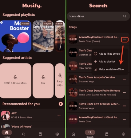 download songs via musify