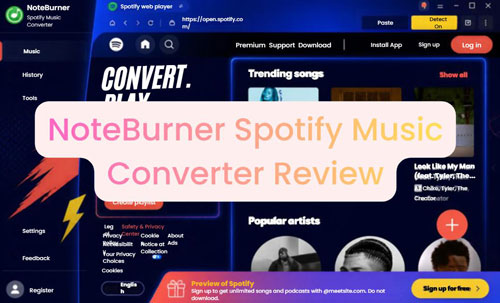 noteburner spotify music converter review