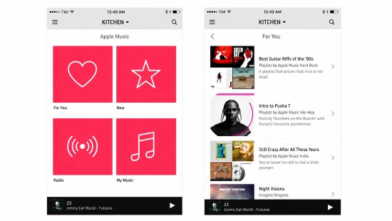 browse and play apple music in sonos app