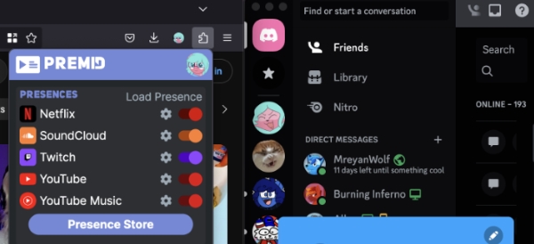 how to show rich presence of soundcloud on discord via premid