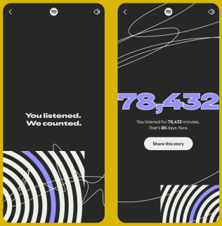 share spotify wrapped story with others