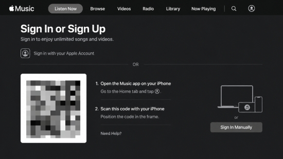 sign in to apple music account on xbox