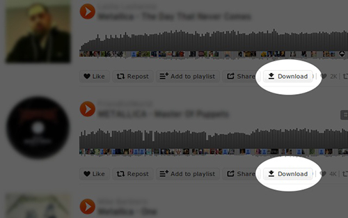 how to download soundcloud songs offline on web player