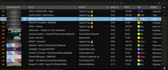 soundcloud tracks display on djuced
