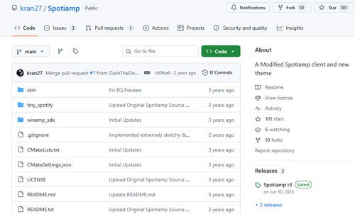play spotify on winamp via spotiamp