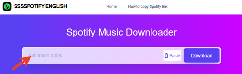 sssspotify home screen
