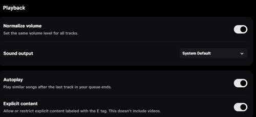 choose audio output device in tidal app