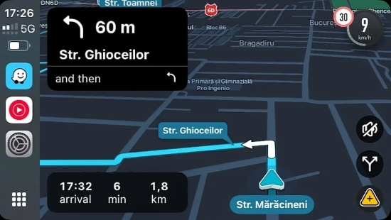 connect tidal to waze on apple carplay