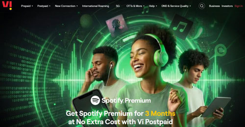 spotify premium free trial 3 months via vi postpaid