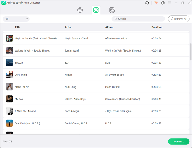 convert spotify music locally