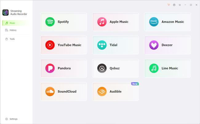 set up audfree streaming music converter