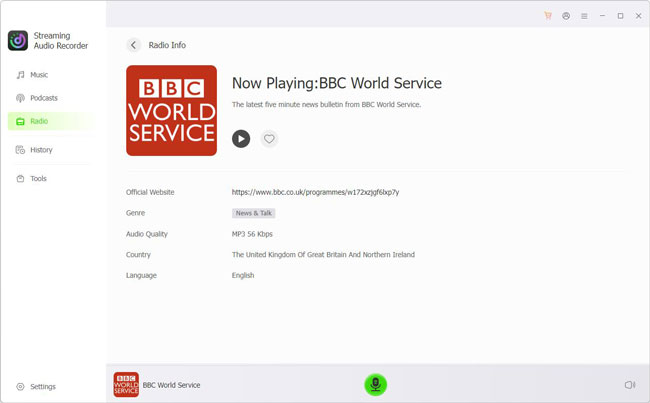 download radio to pc via audfree
