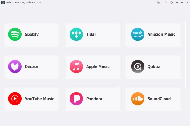 set up audfree youtube music downloader